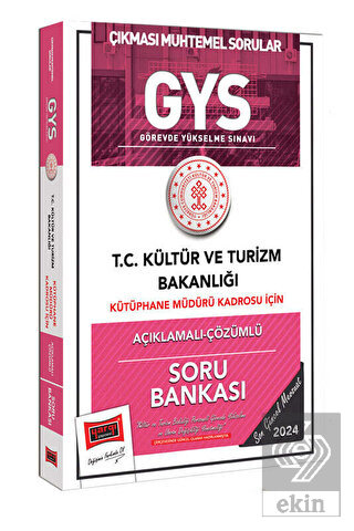 2024 GYS Kültür ve Turizm Bakanlığı Kütüphane Müdü