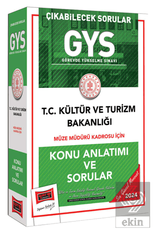 2024 GYS Kültür ve Turizm Bakanlığı Müze Müdürü Ka