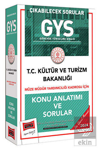 2024 GYS Müze Müdür Yardımcılığı Kadrosu İçin Konu