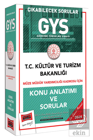 2024 GYS Müze Müdür Yardımcılığı Kadrosu İçin Konu