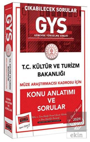 2024 GYS T.C Kültür ve Turizm Bakanlığı Müze Araşt