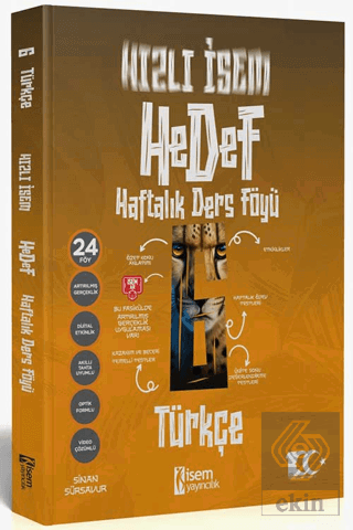2024 Hızlı İsem Hedef 6. Sınıf Türkçe Haftalık Der