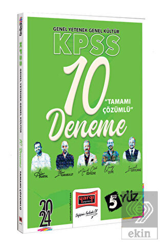 2024 KPSS 5Yüz Ekibi GK-GY Tamamı Çözümlü 10 Denem