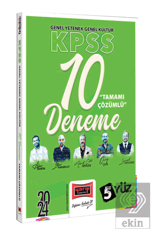 2024 KPSS 5Yüz Ekibi GK-GY Tamamı Çözümlü 10 Denem