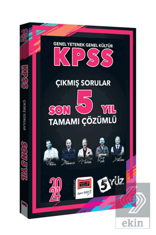 2024 KPSS 5Yüz GK-GY Tüm Dersler Son 5 Yıl Tamamı