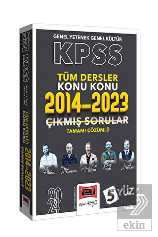 2024 KPSS 5Yüz GK-GY Tüm Dersler Tamamı Çözümlü So