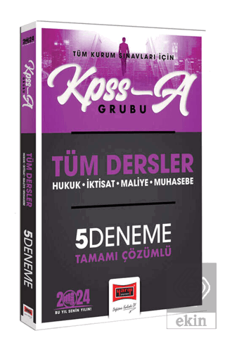 2024 KPSS A-Grubu Tüm Dersler Tamamı Çözümlü 5 Den