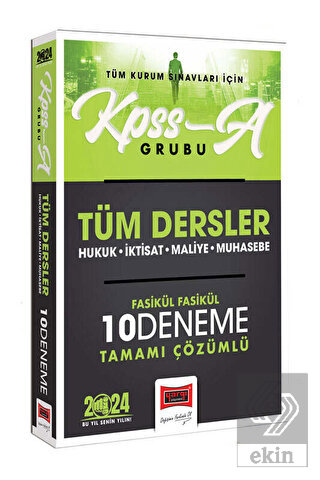 2024 KPSS A-Grubu Tüm Dersler Tamamı Çözümlü Fasik