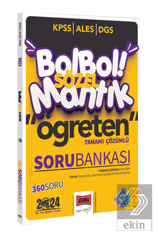 2024 KPSS ALES DGS Bol Bol Öğreten Sözel Mantık Ta