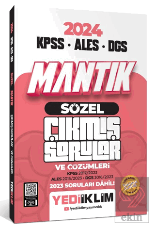 2024 KPSS ALES DGS Sözel Mantık Tamamı Çözümlü Çık