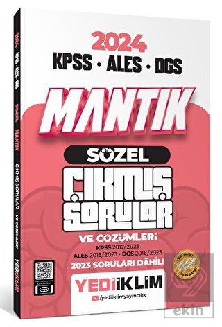 2024 KPSS ALES DGS Sözel Mantık Tamamı Çözümlü Çık