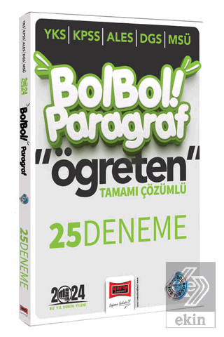 2024 KPSS ALES DGS YKS MSÜ Bol Bol Öğreten Paragra