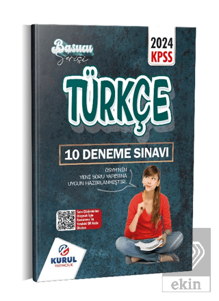 2024 KPSS Başucu Serisi Türkçe Çözümlü 10 Deneme S