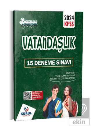 2024 KPSS Başucu Serisi Vatandaşlık Çözümlü 15 Den