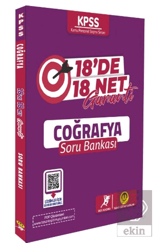 2024 KPSS Coğrafya 18 De 18 Net Soru Bankası