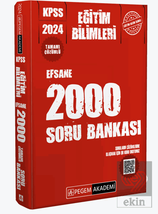 2024 KPSS Eğitim Bilimleri Çözümlü Efsane 2000 Sor