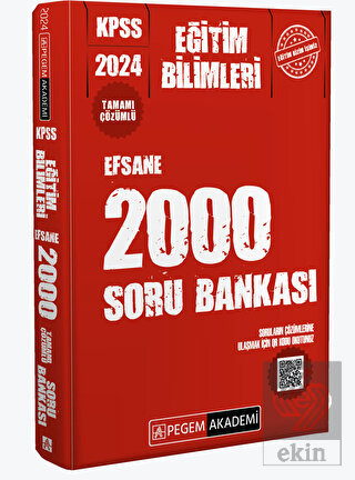 2024 KPSS Eğitim Bilimleri Çözümlü Efsane 2000 Sor