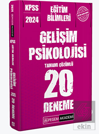 2024 KPSS Eğitim Bilimleri Gelişim Psikolojisi 20