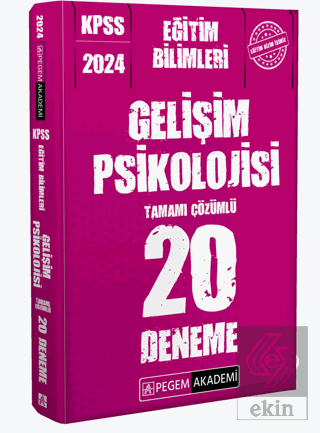 2024 KPSS Eğitim Bilimleri Gelişim Psikolojisi 20