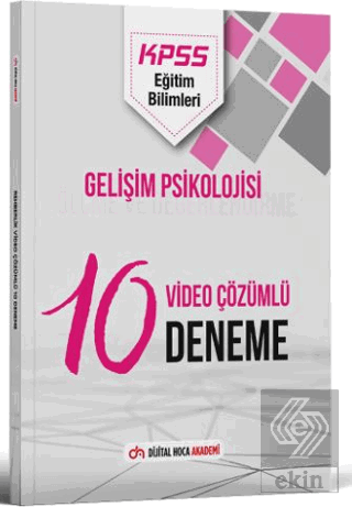 2024 KPSS Eğitim Bilimleri Gelişim Psikolojisi Video Çözümlü 10 Deneme