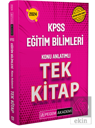 2024 KPSS Eğitim Bilimleri Konu Anlatımlı Tek Kita