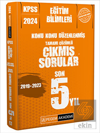 2024 KPSS Eğitim Bilimleri Konu Konu Düzenlenmiş T
