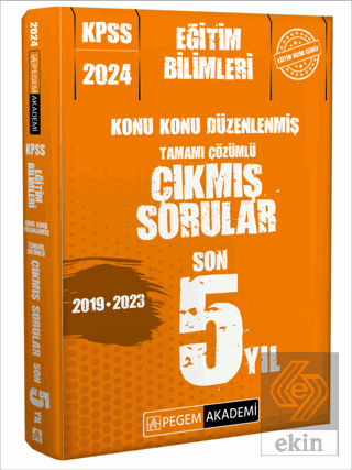 2024 KPSS Eğitim Bilimleri Konu Konu Düzenlenmiş T