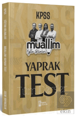 2024 KPSS Eğitim Bilimleri Muallim Tüm Dersler Yap