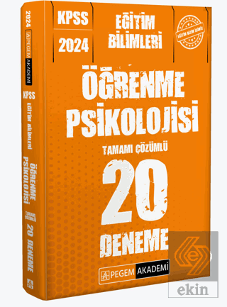 2024 KPSS Eğitim Bilimleri Öğrenme Psikolojisi 20
