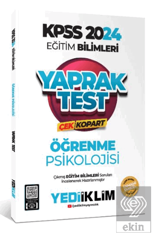 2024 KPSS Eğitim Bilimleri Öğrenme Psikolojisi Çek