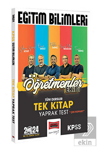 2024 KPSS Eğitim Bilimleri Öğretmenler Ekibi Tek K