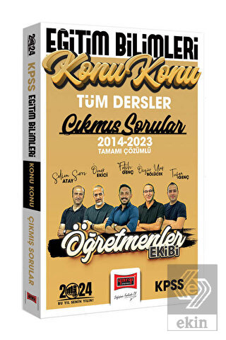 2024 KPSS Eğitim Bilimleri Öğretmenler Ekibi Tüm D