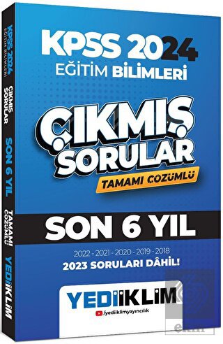 2024 KPSS Eğitim Bilimleri Son 6 Yıl Tamamı Çözüml