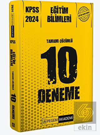 2024 KPSS Eğitim Bilimleri Tamamı Çözümlü 10 Denem