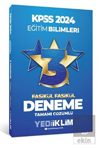 2024 KPSS Eğitim Bilimleri Tamamı Çözümlü 3 Yıldız
