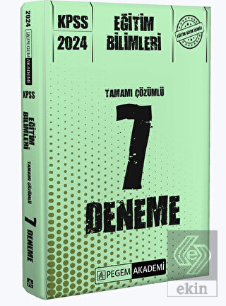 2024 KPSS Eğitim Bilimleri Tamamı Çözümlü 7 Deneme