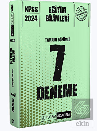 2024 KPSS Eğitim Bilimleri Tamamı Çözümlü 7 Deneme