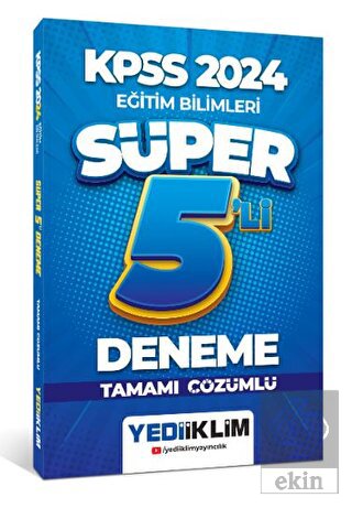 2024 KPSS Eğitim Bilimleri Tamamı Çözümlü Süper 5'