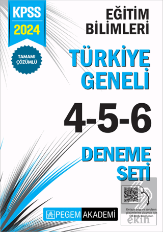 2024 KPSS Eğitim Bilimleri Tamamı Çözümlü Türkiye Geneli 4-5-6 (3lü De