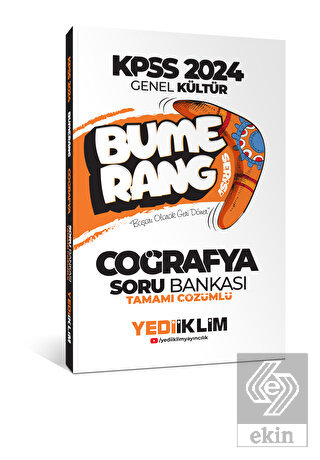 2024 KPSS Genel Kültür Bumerang Coğrafya Tamamı Çö