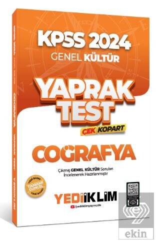 2024 KPSS Genel Kültür Coğrafya Çek Kopart Yaprak