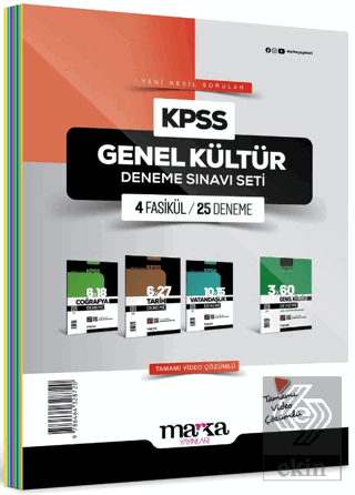 2024 KPSS Genel Kültür Deneme Sınavı Seti 4 Fasikü