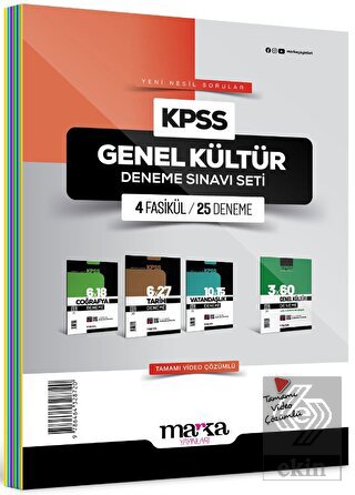 2024 KPSS Genel Kültür Deneme Sınavı Seti 4 Fasikü