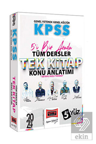 2024 KPSS Genel Kültür Genel Yetenek 5'i Bir Arada