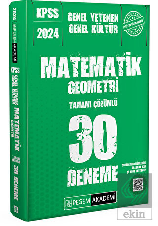 2024 KPSS Genel Kültür Genel Yetenek Matematik-Geo