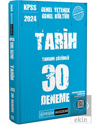 2024 KPSS Genel Kültür Genel Yetenek Tarih 30 Dene