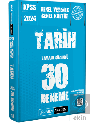 2024 KPSS Genel Kültür Genel Yetenek Tarih 30 Dene