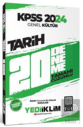 2024 KPSS Genel Kültür Tarih Tamamı Çözümlü 20 Den
