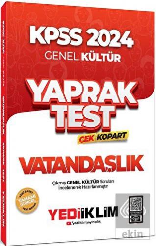 2024 KPSS Genel Kültür Vatandaşlık Çek Kopart Yapr