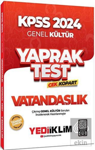 2024 KPSS Genel Kültür Vatandaşlık Çek Kopart Yapr